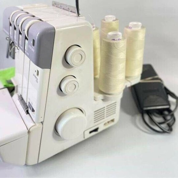 Office Janome Mylock 634d Overlock Serger Machine W Manual Pedal